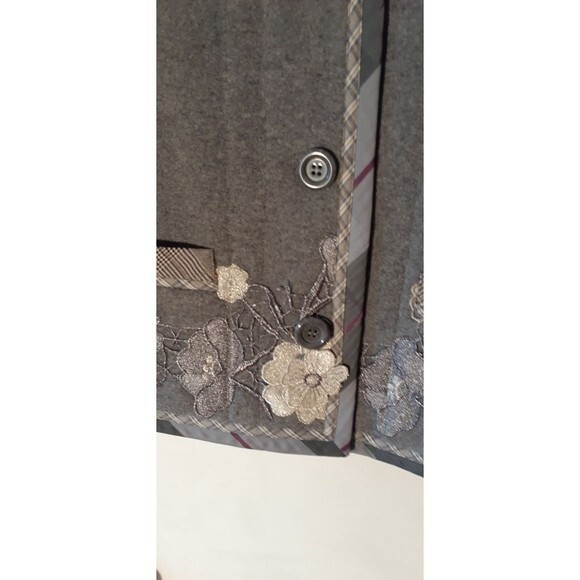 Koos van den akker jacket blazer 18 1x black reversible coat vintage lagenlook - Picture 8 of 8